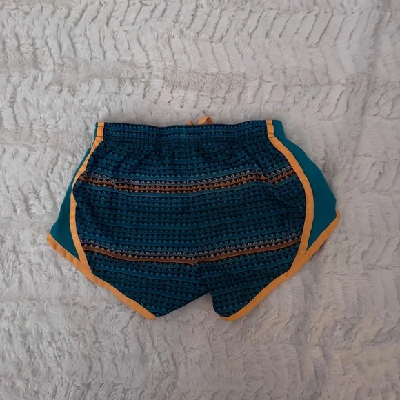 Stylish Women's Teal and Orange Shorts - Picture 2 of 3